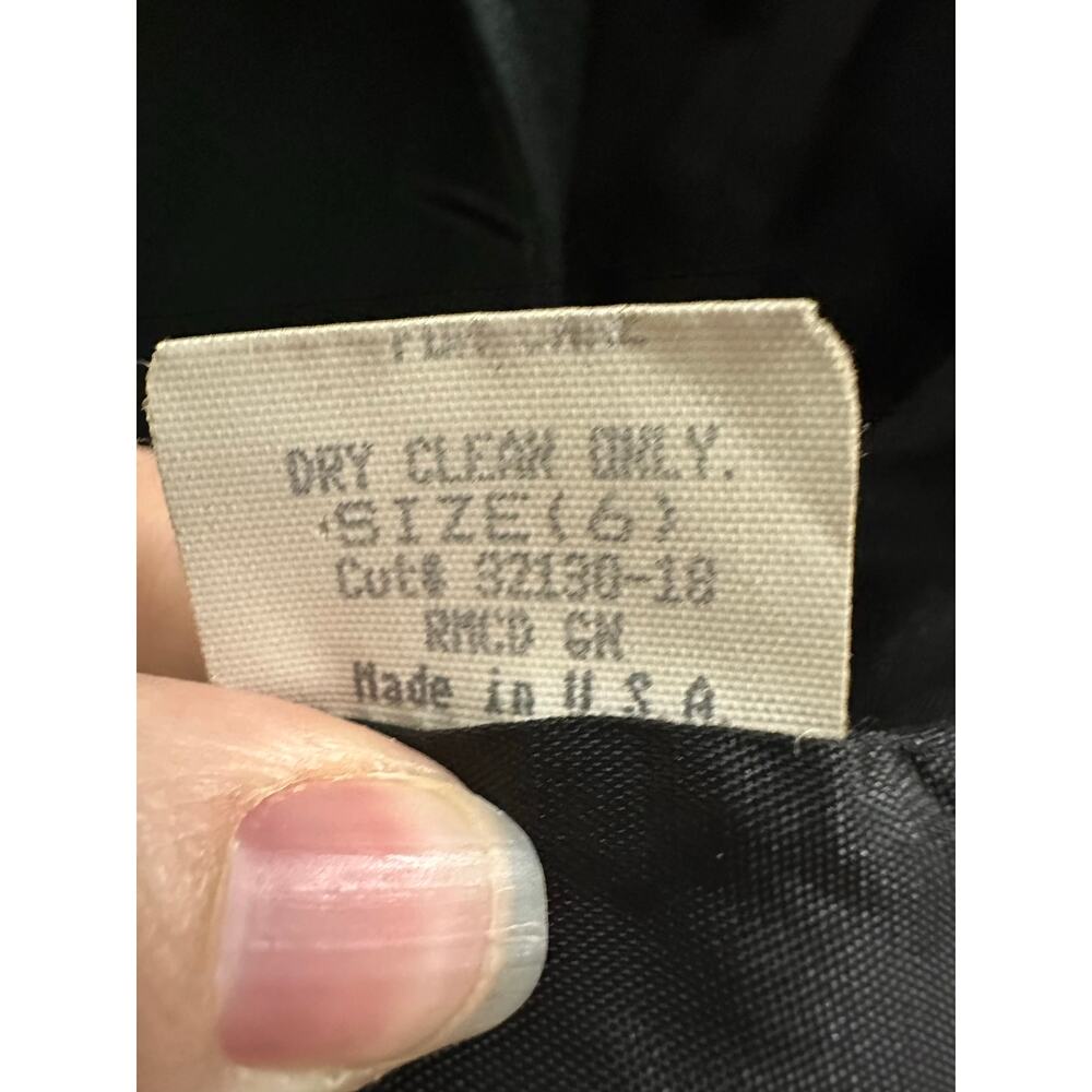 VINTAGE Laundry by Shelli Segal Long Black Blazer Womens Suit Jacket EUC ! - Picture 9 of 9